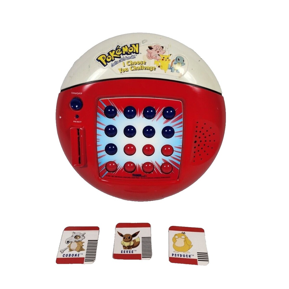 Vintage Pokemon I Choose You Challenge Electronic‎ Game Working Tiger 2000